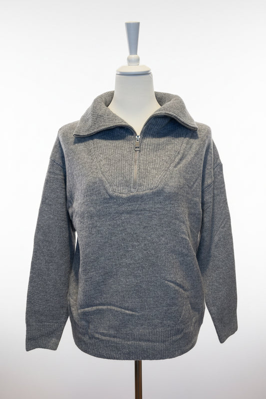 Strickpullover mit Troyerkragen