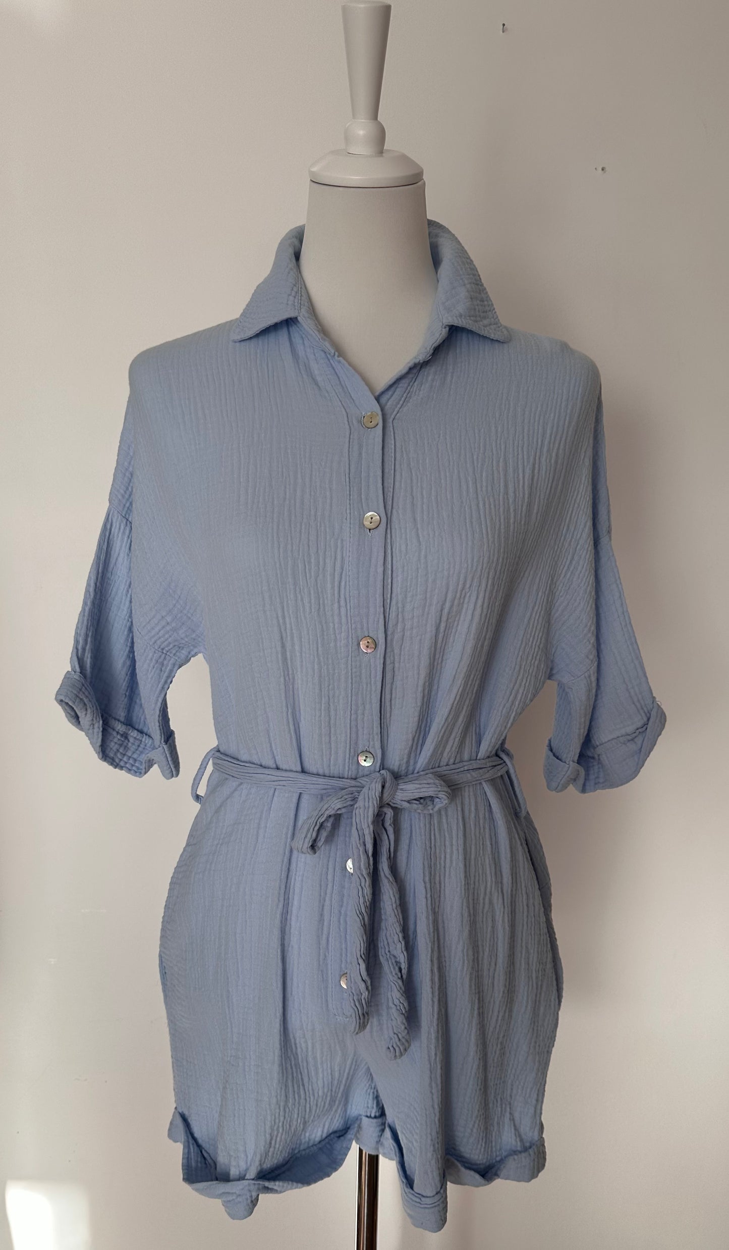 Musselin Jumpsuit kurz