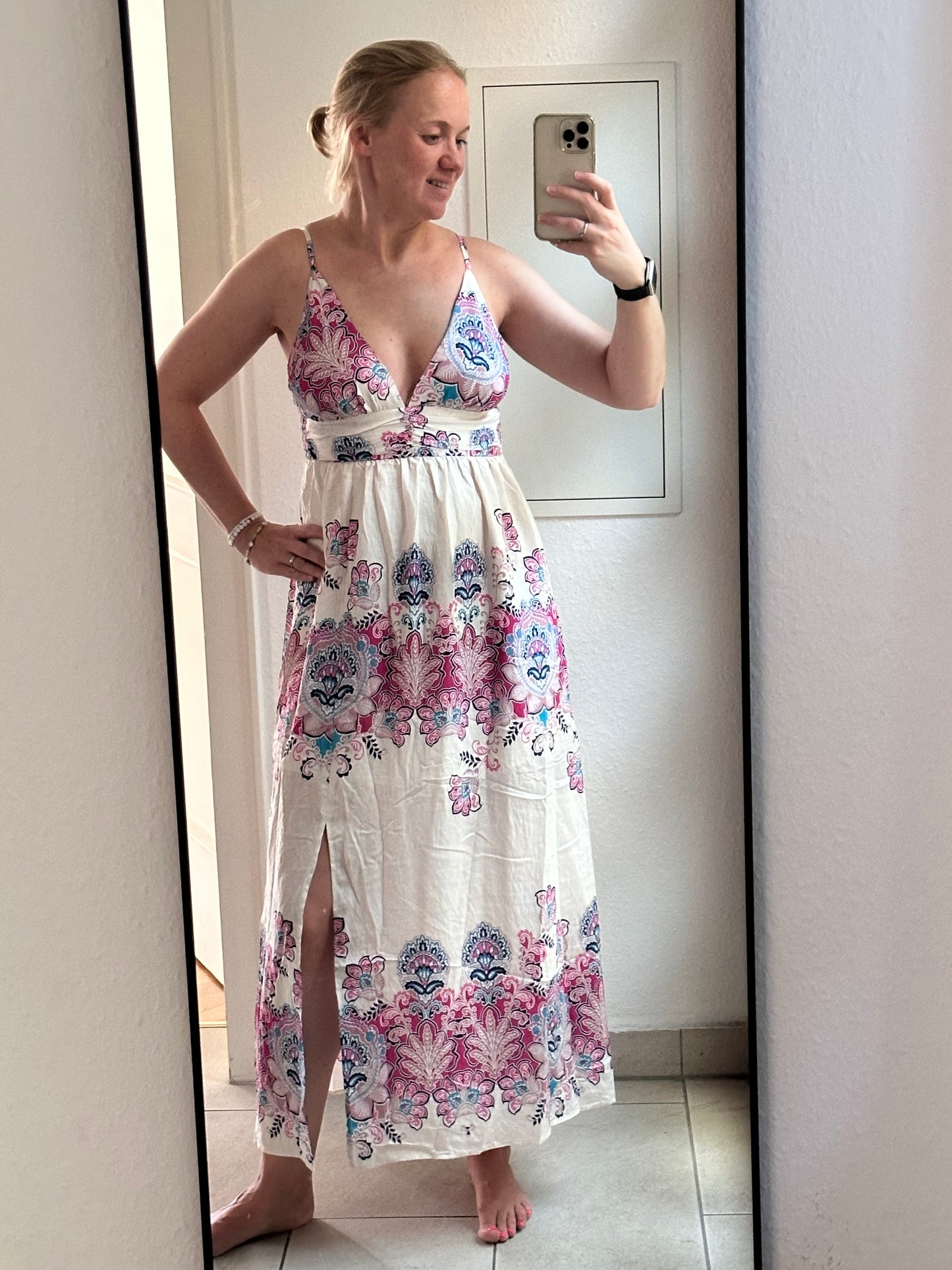 Langes Trägerkleid Ibiza