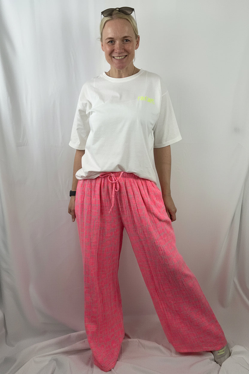 Musselin Leo Hose wide leg