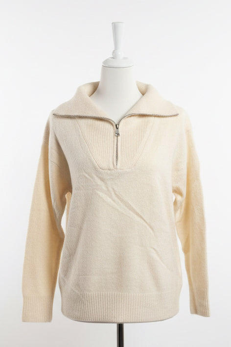 Strickpullover mit Troyerkragen