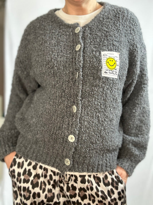 Boucle Cardigan Smiley