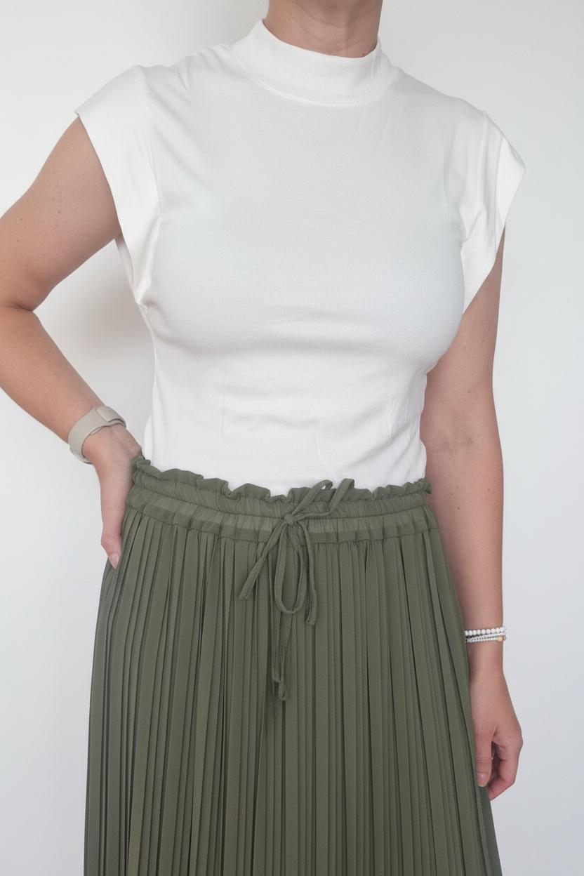 Cropped Top mit Ärmel