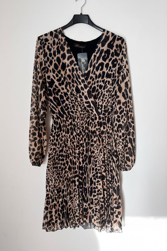 Kleid mit Plisseerock