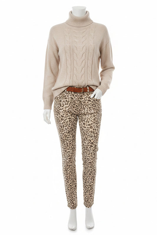 Rollkragen Zopfmuster