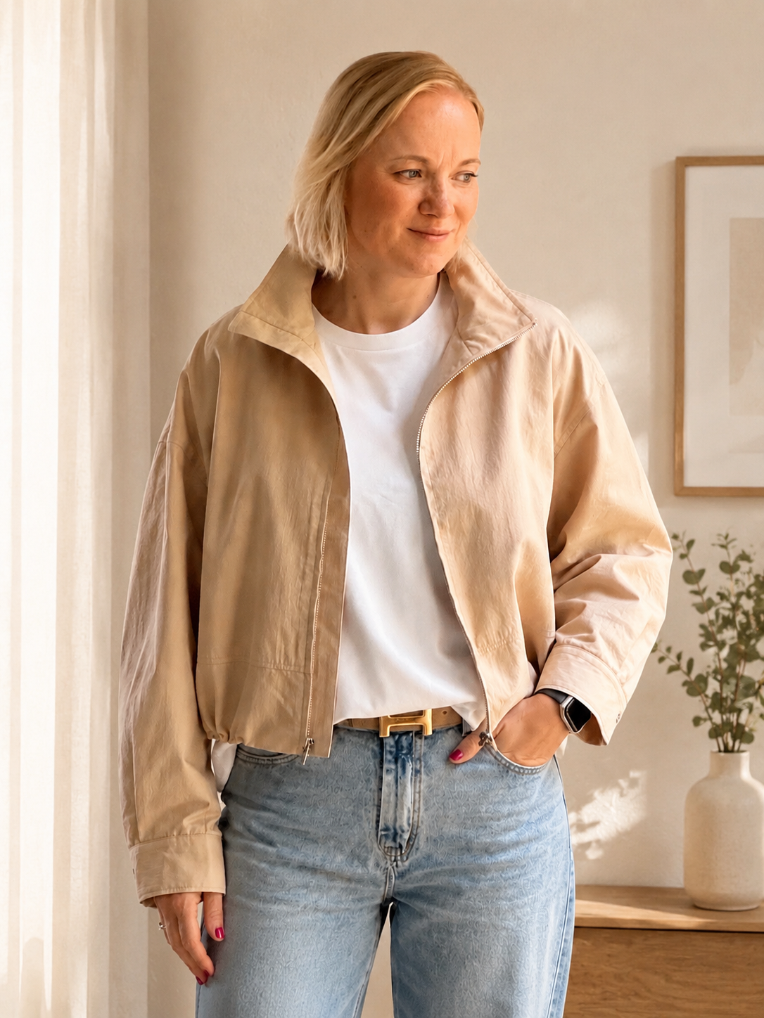 Sommerjacke Beige