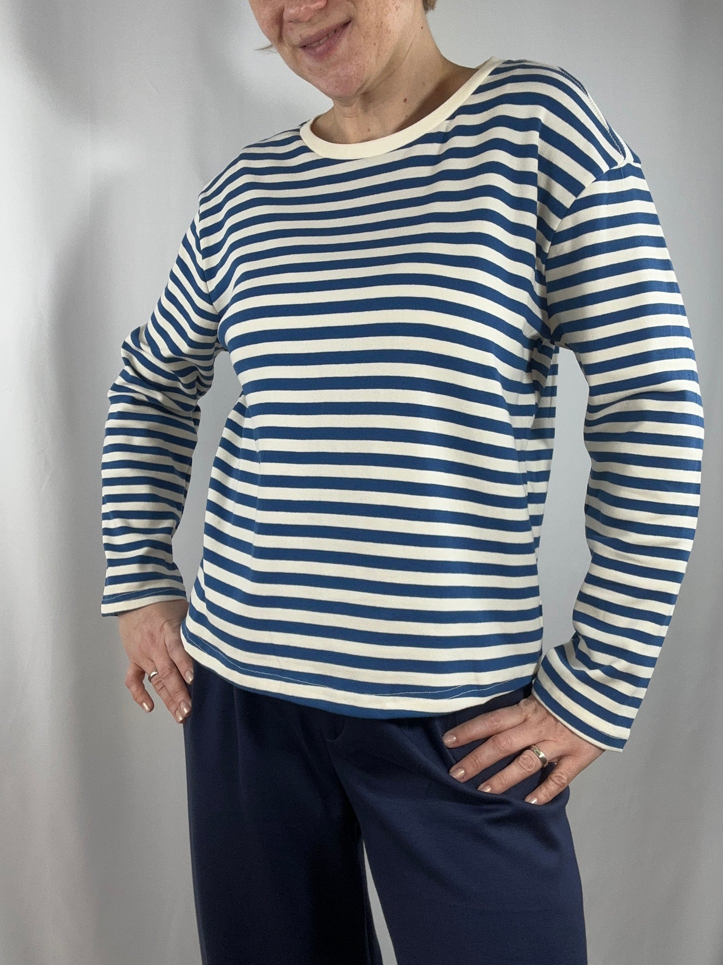 Basic Longsleeve, gestreift