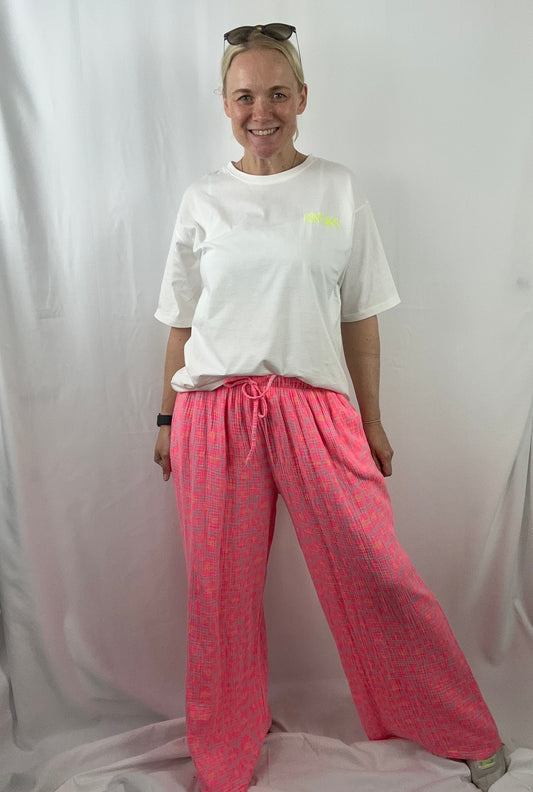 Musselin Leo Hose wide leg