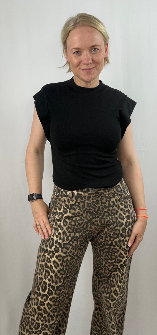 Cropped Top mit Ärmel