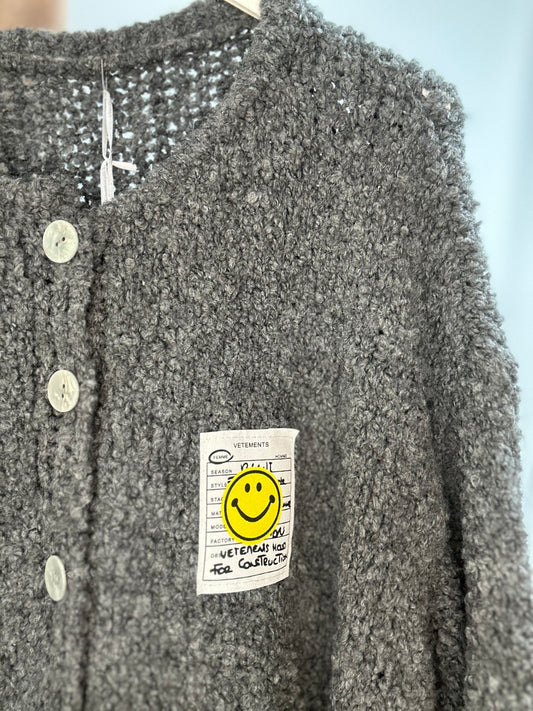 Boucle Cardigan Smiley