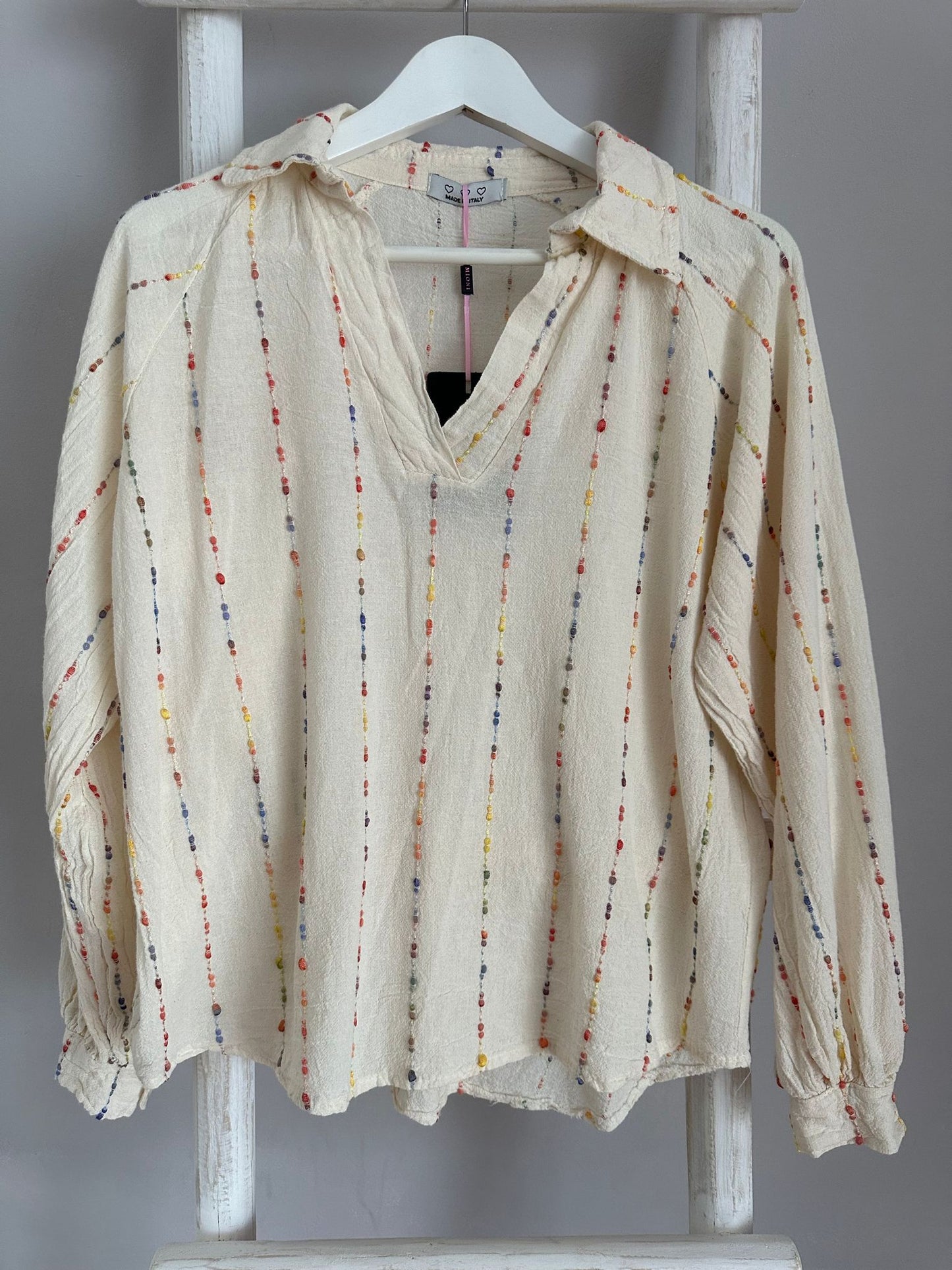 Bluse mit Streifen