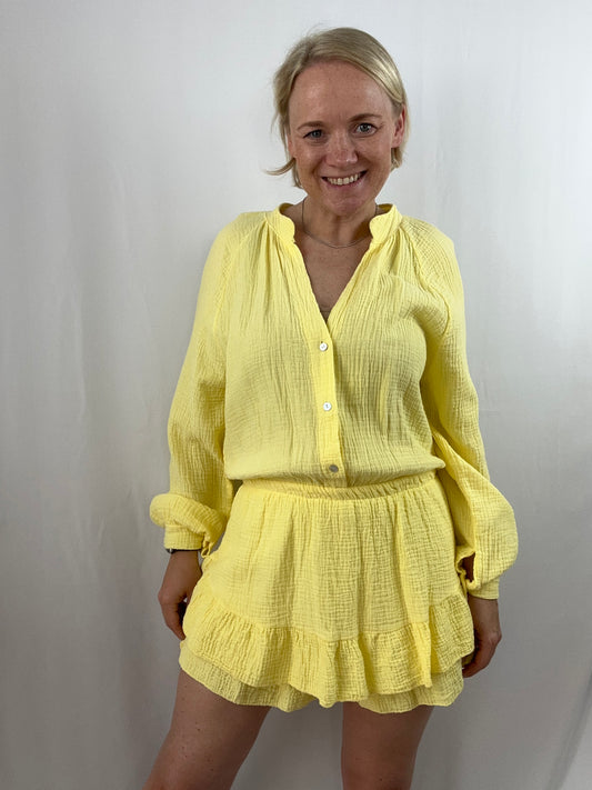 Musselin Jumpsuit kurz Rock