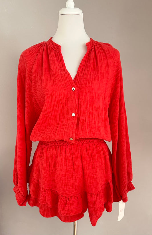 Musselin Jumpsuit kurz Rock