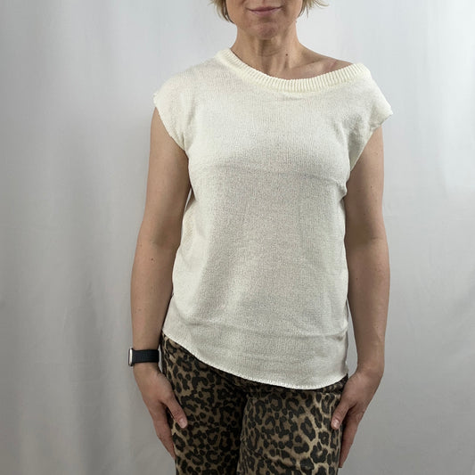 Sommer Strickshirt Off Shoulder