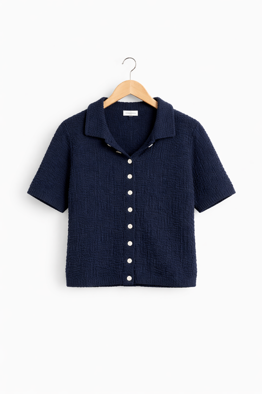 Strickshirt Polo, versch. Farben
