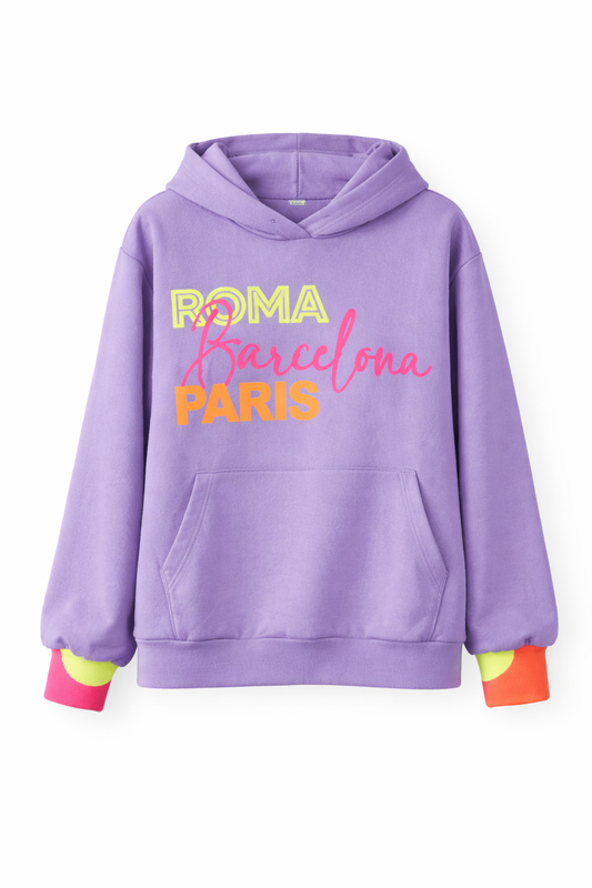 Hoodie Roma lila
