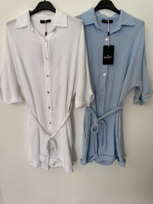 Musselin Jumpsuit kurz